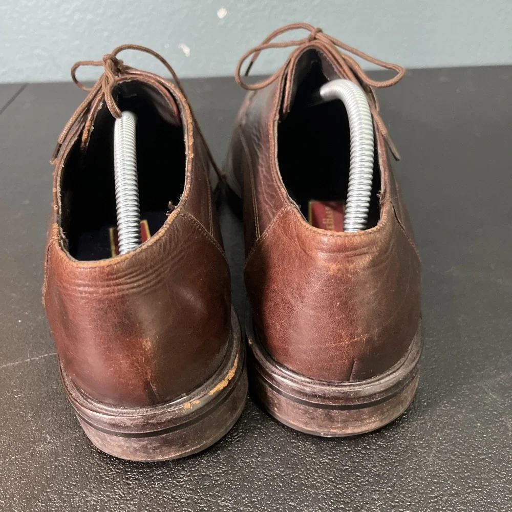 Cole Haan Oxford‎ Mens 11 Brown Waterproof Apron Toe Leather Dress Shoes Classic